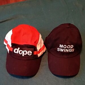 Red and Black Caps with Embroidery(2)